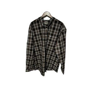 Cinch Brown Plaid Shirt Size XXL